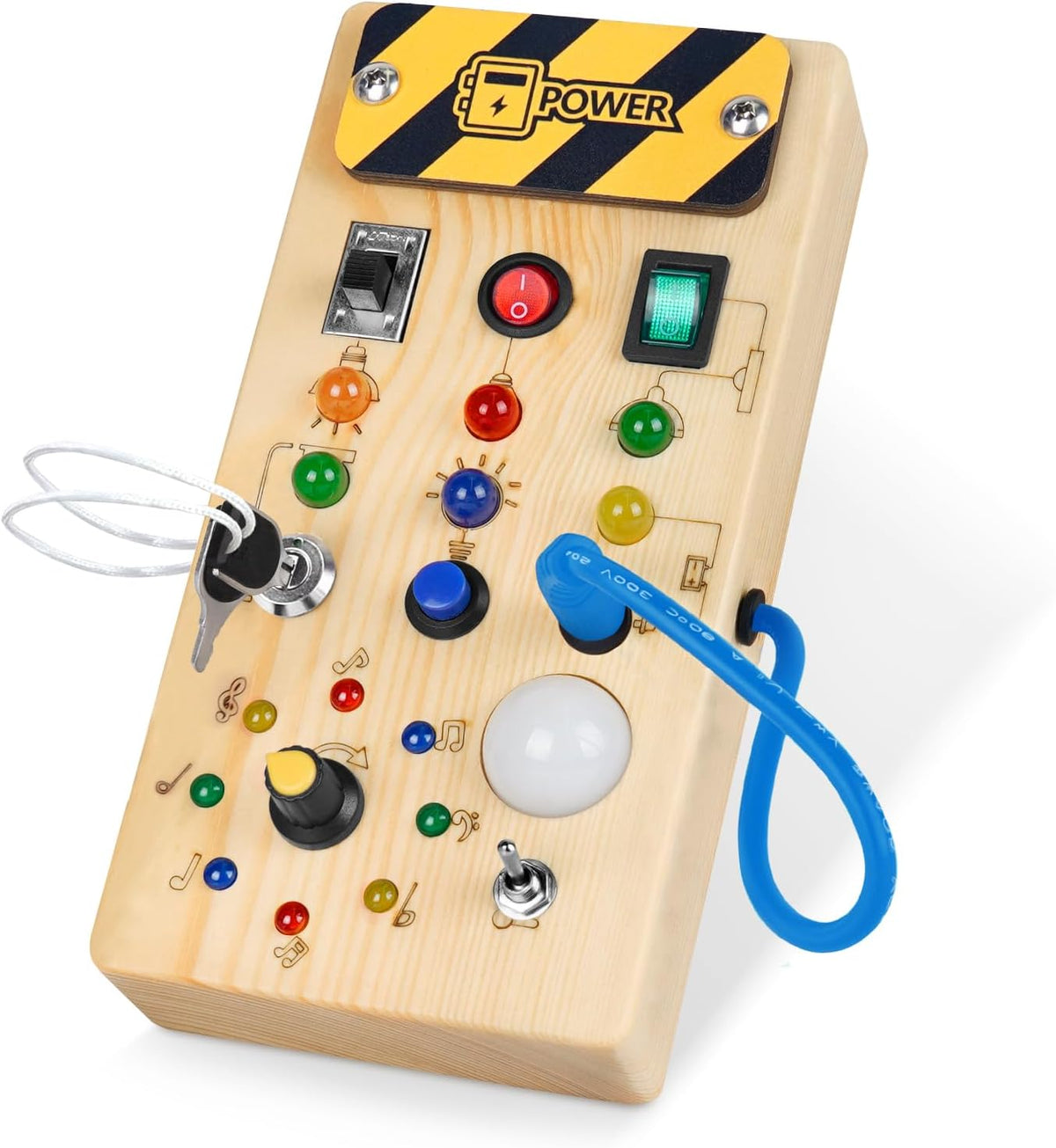 Little Explorer LED Busy Board Montessori Sensory Toy for Curious Todd Pre Schoolers