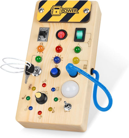 Little Explorer LED Busy Board Montessori Sensory Toy for Curious Todd Pre Schoolers