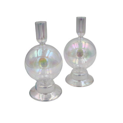 Rainbow Prism Bauble Candle Holder - Case of 12