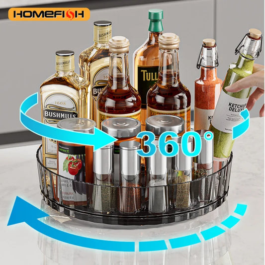 Multi-Purpose Rotating Spice Rack - Efficient Countertop Storage