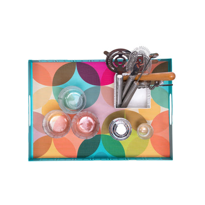 Starburst double-sided Woven Placemat-set of 4
