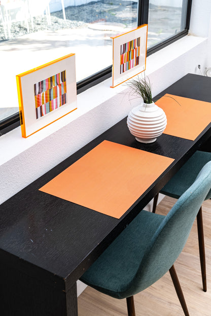 Starburst double-sided Woven Placemat-set of 4