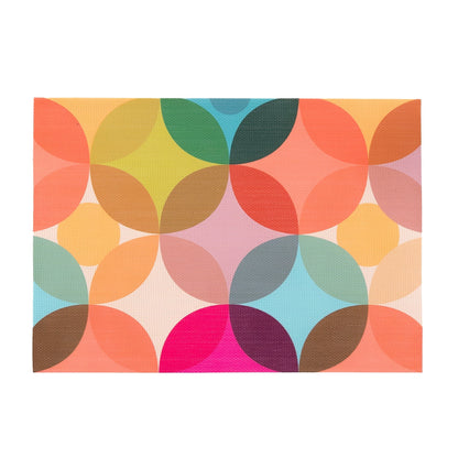 Starburst double-sided Woven Placemat-set of 4