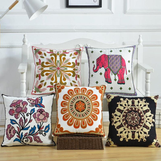 Vintage Embroidery Pillow case covers-Bohemian